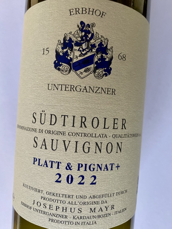 Platt Pignat 2022 Sauvignon & Josephus Mayr