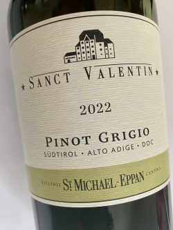 St. Michael Eppan, Pinot Grigio Sanct Valentin 2022